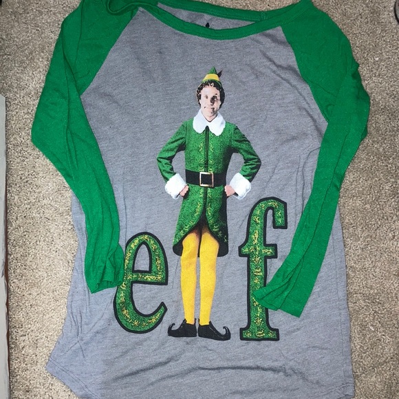 Elf the Movie 🌲 Elf Movie Will Ferrel Christmas Movie Nostalgia baseball tshirt - Picture 1 of 3